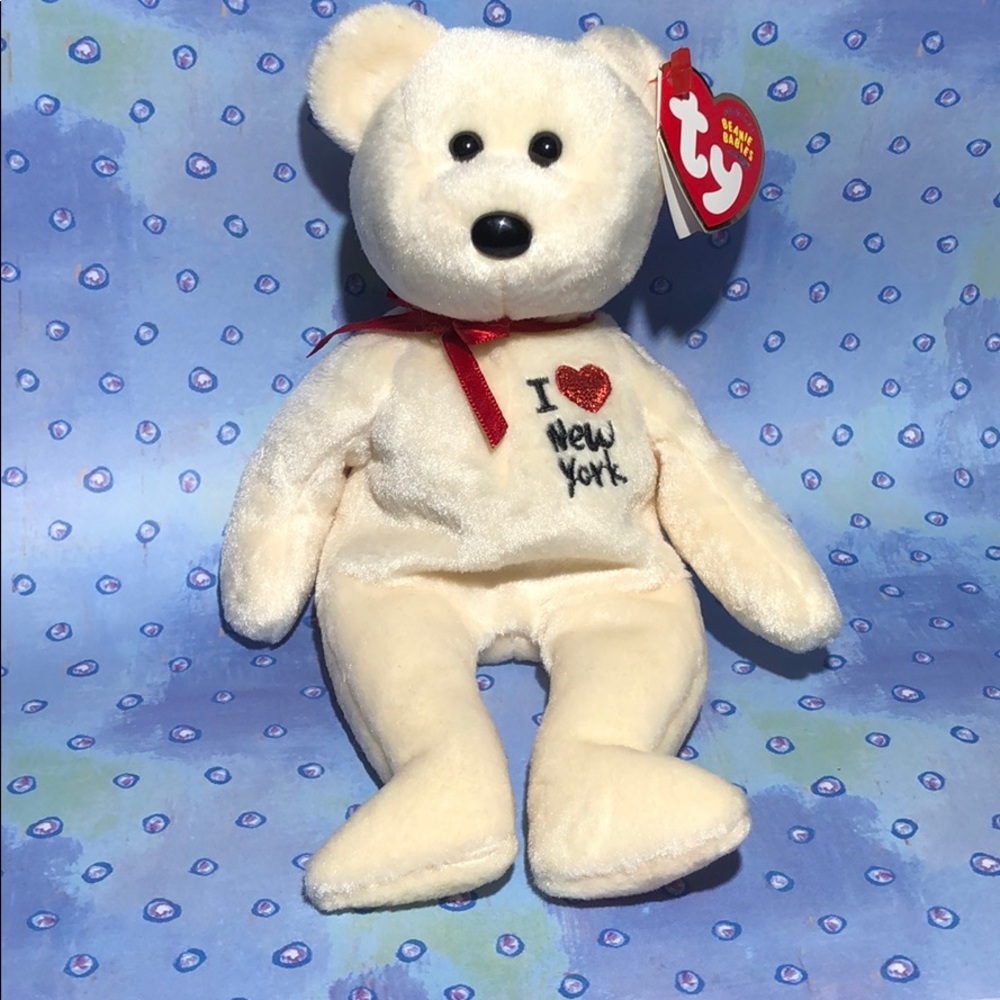 New York beanie baby TY 2003 I love New York